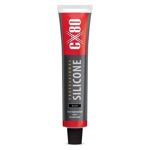 CX80 CX-80 SILIKON CZARNY PROFESIONAL DO WYSOKICH TEMPERATUR 70ml CXSCZARNY70 - CXSCZARNY70