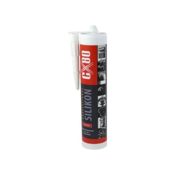CX80 SILIKON Czerwony do wysokich temperatur 310ml (CXSCZERWONY310)