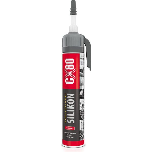 CX80 Silikon wysokotemperaturowy Professional 70ml czerwony (CZSCZERWONY70)