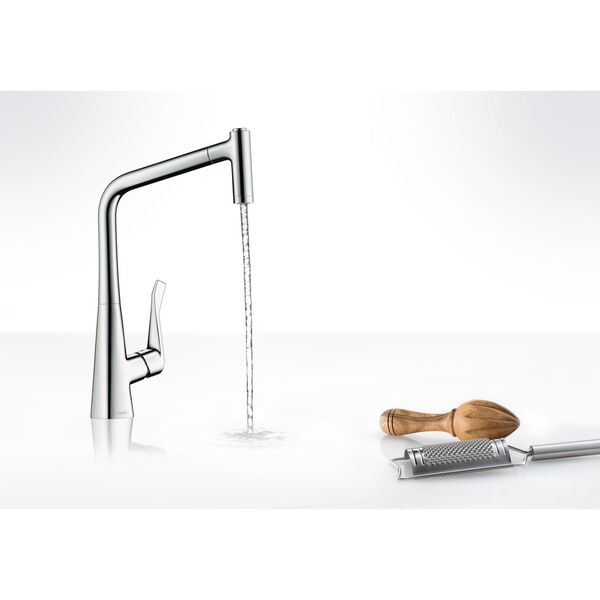 Bateria kuchenna Hansgrohe Metris stojąca chrom (14820000)