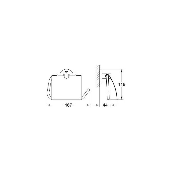 Grohe Uchwyt na papier toaletowy Essentials Chrom (40367001)