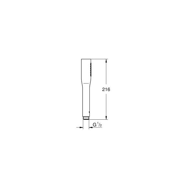 Słuchawka prysznicowa Grohe Euphoria Cosmopolitan Stick 1-funkcyjna chrom (27400000)