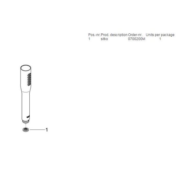Słuchawka prysznicowa Grohe Euphoria Cosmopolitan Stick 1-funkcyjna chrom (27400000)