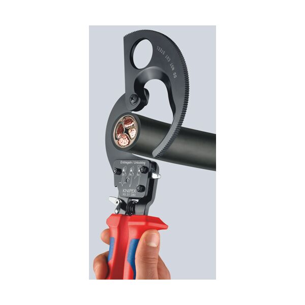 Knipex Nożyce do kabli z zapadką 280mm (9531280)