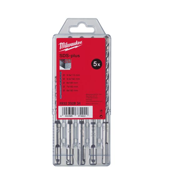 Wiertło Milwaukee SDS+ 6 8 7 5,5mm zestaw (4932352834)