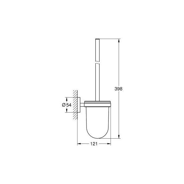 Grohe Szczotka do WC Essentials wisząca chrom  (40374001)