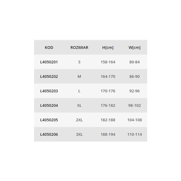 Lahti Pro Spodnie ochronne do pasa z pasami odblaskowymi L (L4050203)