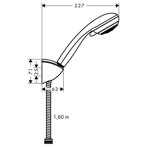 Zestaw prysznicowy Hansgrohe Crometta 85 punktowy chrom (27559000)