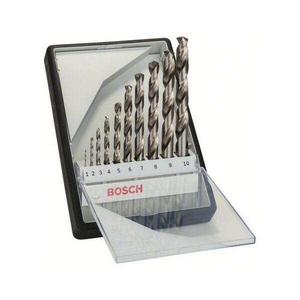 Wiertło Bosch do metalu HSS walcowe 2 7 4 5 1 3 6 10 8 9mm zestaw (2607010535)