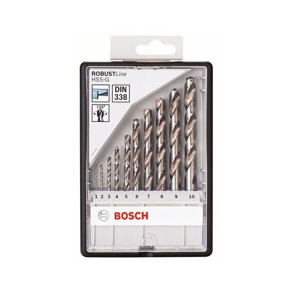 Wiertło Bosch do metalu HSS walcowe 2 7 4 5 1 3 6 10 8 9mm zestaw (2607010535)