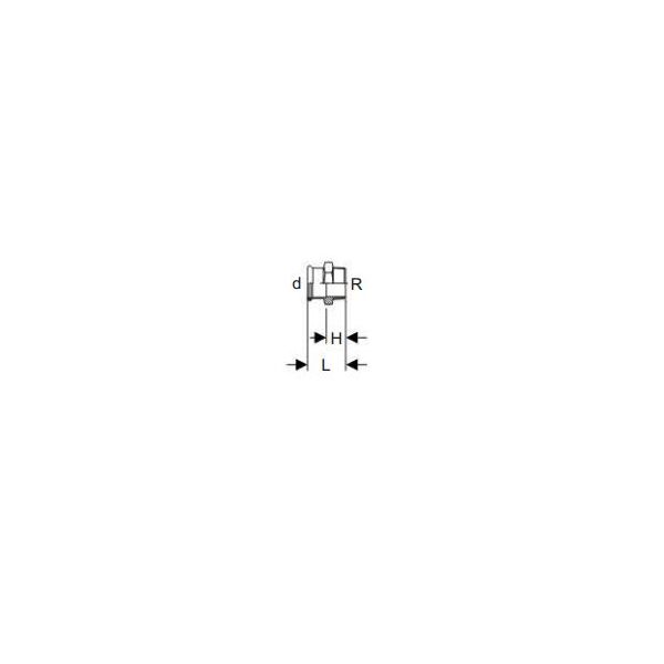 Geberit Złączka Mapress C-Stahl 22mm przejściowe GZ 1" (21716)