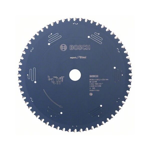Bosch Tarcza pilarska Expert for steel 254 x 25,4mm 60 zębów (2608643059)