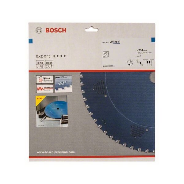 Bosch Tarcza pilarska Expert for steel 254 x 25,4mm 60 zębów (2608643059)