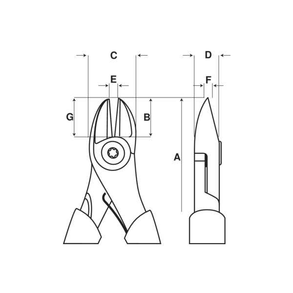 Bahco Szczypce tnące boczne 180mm (2101G-180)