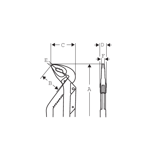 Bahco Szczypce nastawne Ergo 250mm (8224)