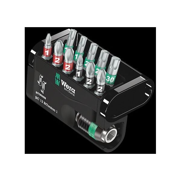 Wera Zestaw Bit-Check 12 BiTorsion 1 12 elementów z uchwytem rapidaptor (05057420001)