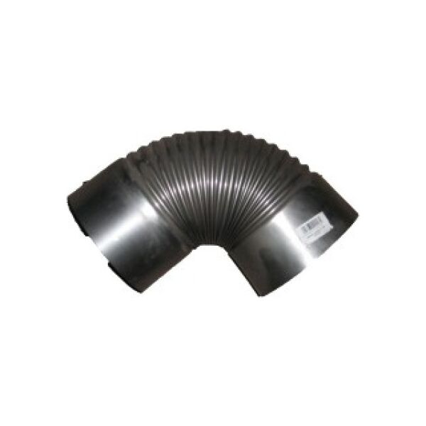 Kolano piecowe czarne z blachy 1mm 140mm
