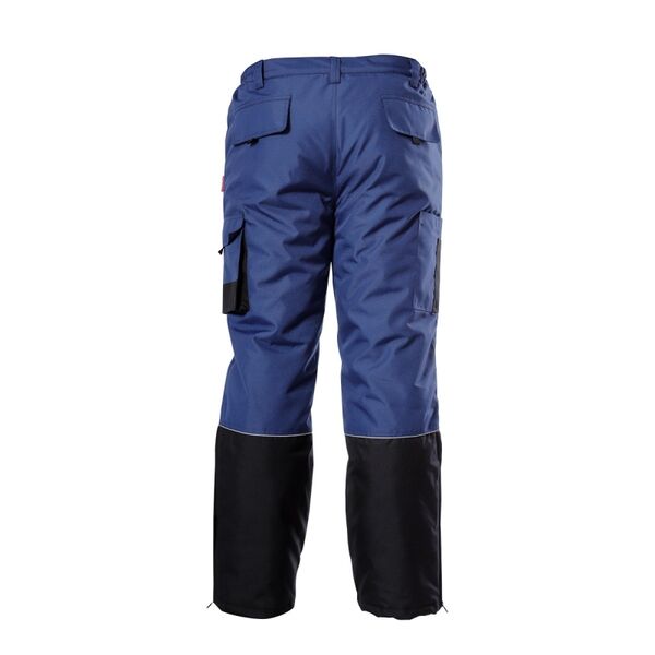 Lahti Pro Zimowe spodnie robocze do pasa ocieplane niebieskie XXXL (L4100706)
