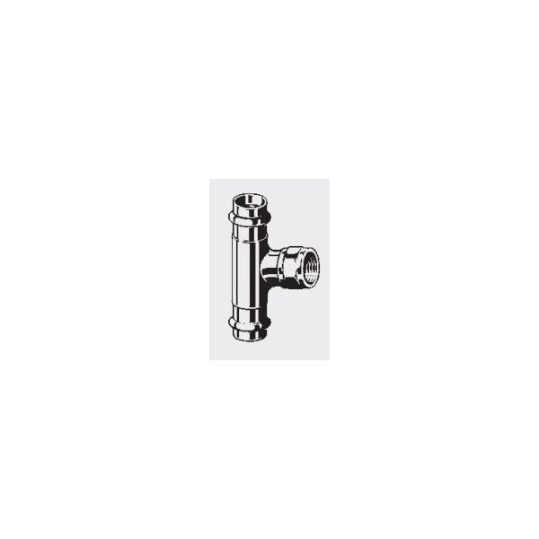 Viega Trójnik redukcyjny 18mm x 1/2" x 18mm brąz (281 359)