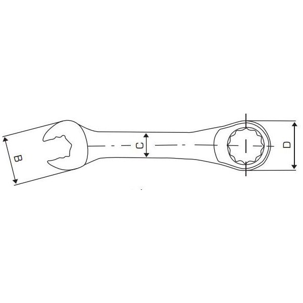 Pro-Line Klucz płasko-oczkowy z grzechotką 11mm (35381)