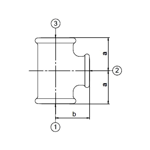 Odlewnia Zawiercie Trójnik 1/2" czarny