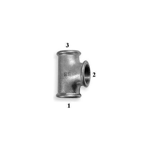 Odlewnia Zawiercie Trójnik zwężkowy 5/4 x 1/2 x 5/4" czarny