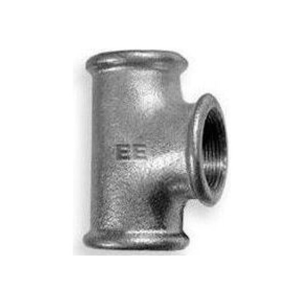 Odlewnia Zawiercie Trójnik zwężkowy 6/4 x 1/2 x 6/4" czarny