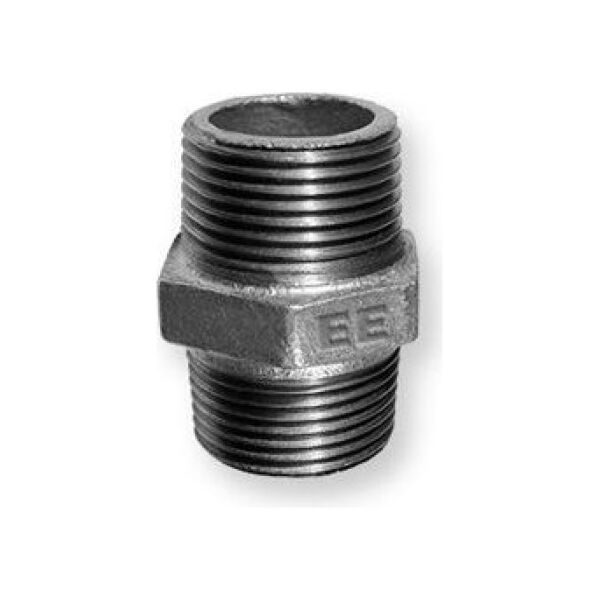Odlewnia Zawiercie Złączka wkrętna równoprzelotowa 1/2" czarna