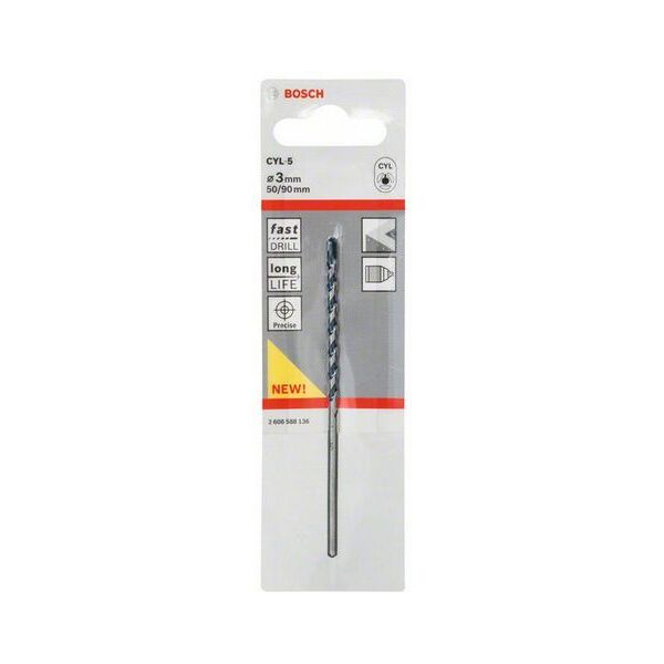Wiertło Bosch walcowe 3mm  (2608588136)