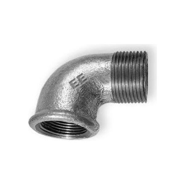 Odlewnia Zawiercie Kolano nakrętno-wkrętne 90° 1 x 3/4" ocynk