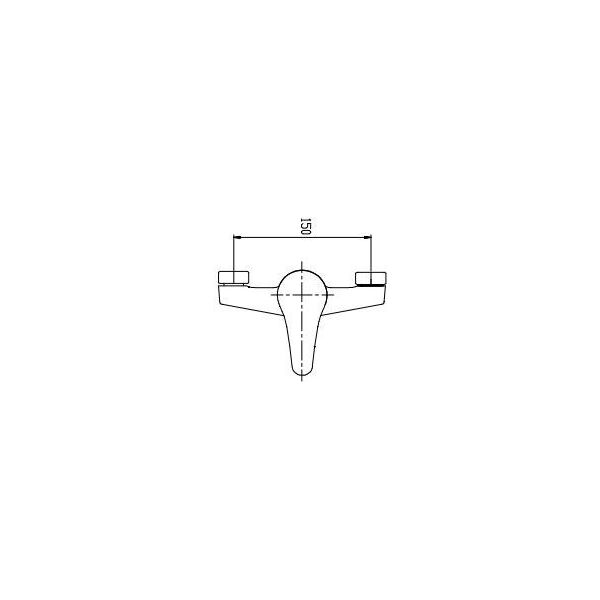 Bateria kuchenna Invena Perea ścienna chrom (BC-05-K01)