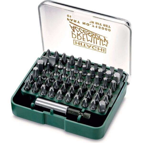 Hitachi Zestaw bitów magnetyczny uchwyt adapter 61szt. (715000)