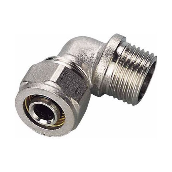 Kolano Pex-AL-PEX 1/2" x 16mm gwint zewnętrzny