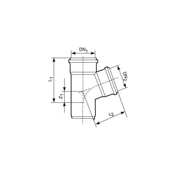 Magnaplast Trójnik 87° kanalizacji zewnętrznej KGFA 160/110mm (21330)