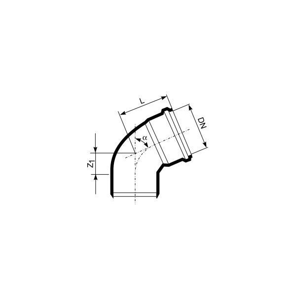 Magnaplast Kolano 87° kanalizacji wewnętrznej HTB 110mm (11050)