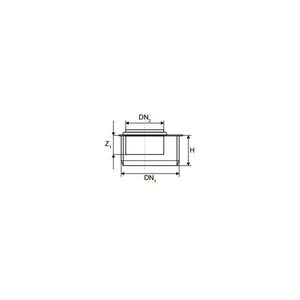 Magnaplast Redukcja kanalizacji wewnętrznej HTR krótka 110/75mm (11345)