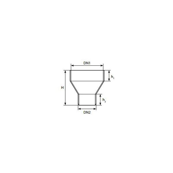 Magnaplast Dołącznik kanalizacji wewnętrznej HT 160/110mm (99920)