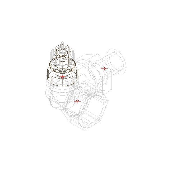 Danfoss Zawór termostatyczny RA-N 15 trójosiowy lewy (013G0234)