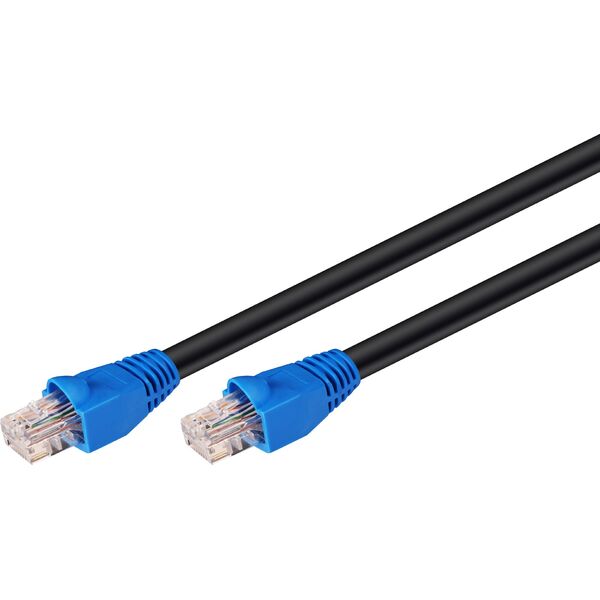Goobay Kabel krosowy outdoor patchcord U / UTP kat. 6 CCA czarny 75m (94397)