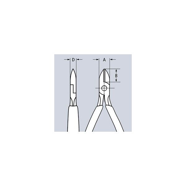 Knipex Szczypce tnące boczne 125mm (76 12 125)