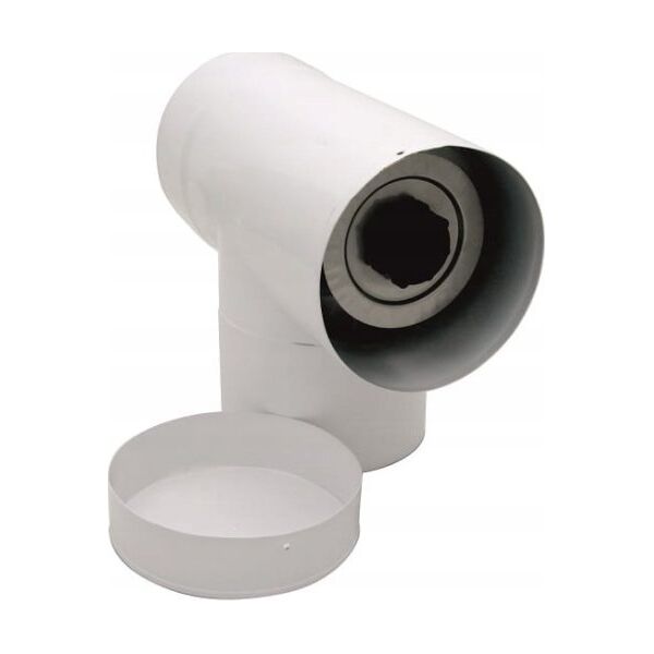SpiroFlex 60X100 TRÓJNIK Z/DEK.90°SX-TDNV60/100TDB - SX-TDNV60/100TDB