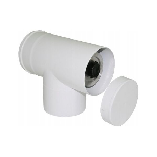 SpiroFlex 60X100 TRÓJNIK Z/DEK.90°SX-TDNV60/100TDB - SX-TDNV60/100TDB