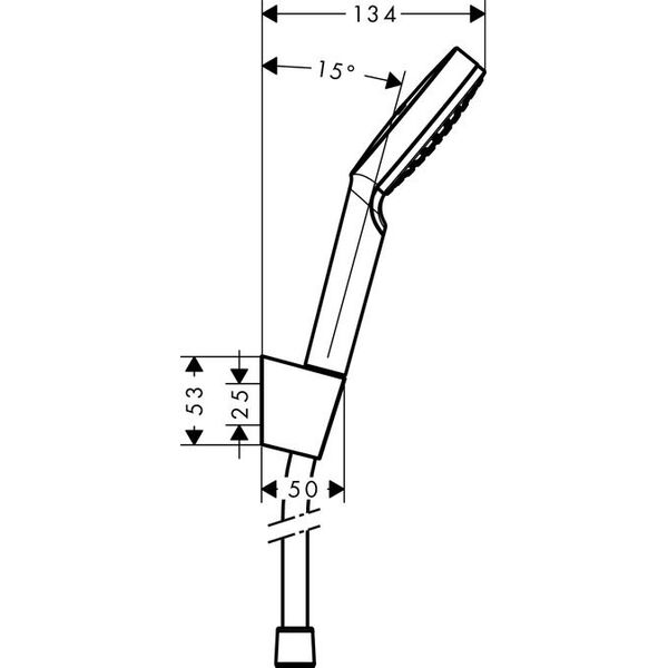 Zestaw prysznicowy Hansgrohe Crometta punktowy biały (26690400)