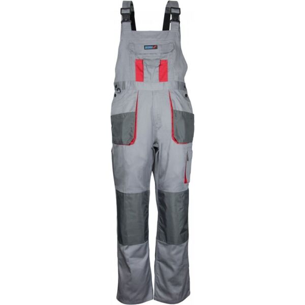 Dedra Spodnie ochronne ogrodniczki Comfort Line szare rozmiar XXL / 58 (BH3SO-XXL)