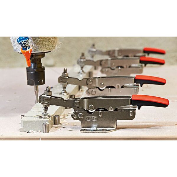 Bessey Docisk kolanowy pionowy z ramieniem poziomym do 2500N 21cm 0 - 60mm (STC-HH70)