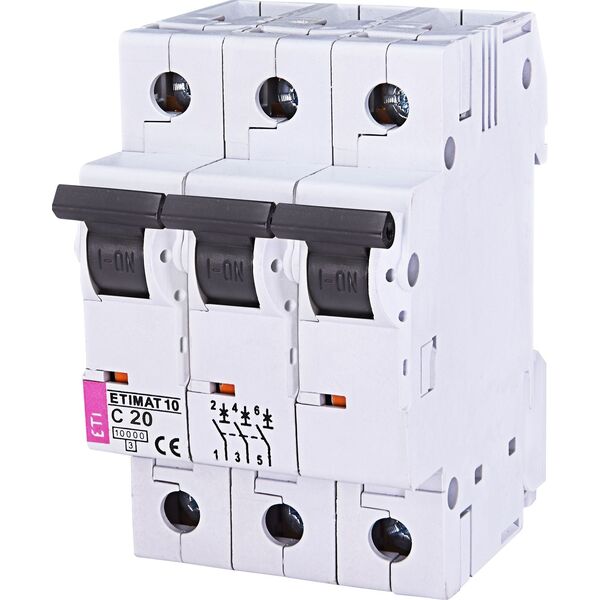 Eti-Polam Wyłącznik nadprądowy 3P C 13A 10kA AC ETIMAT10 (002135715)