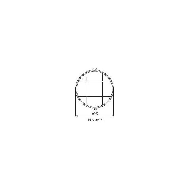 Kanlux Plafoniera hermetyczna Ines 7061N 100W E27 IP43 (70525)