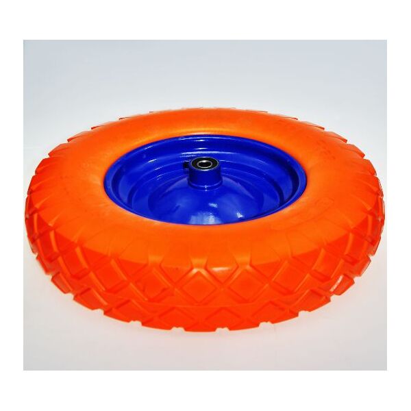 Koło do taczki pełne PU 400 x 8mm (71024)