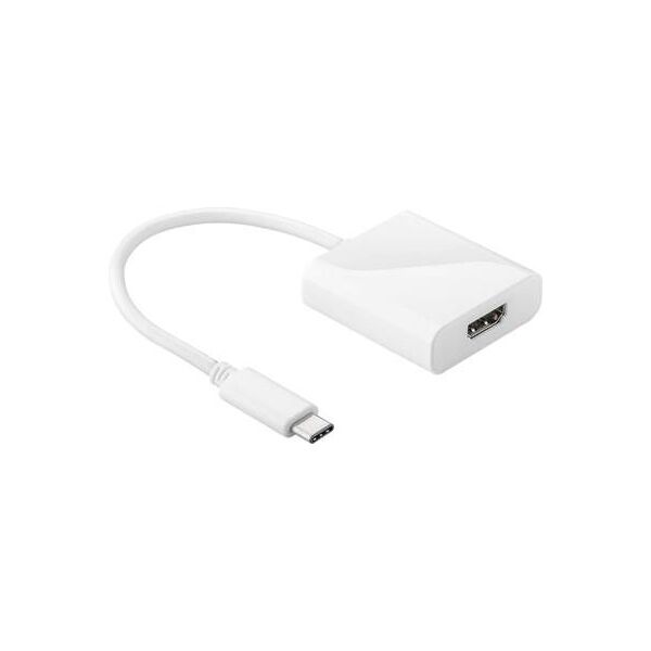 Adapter USB Goobay 66259 USB-C - HDMI Biały  (66259)