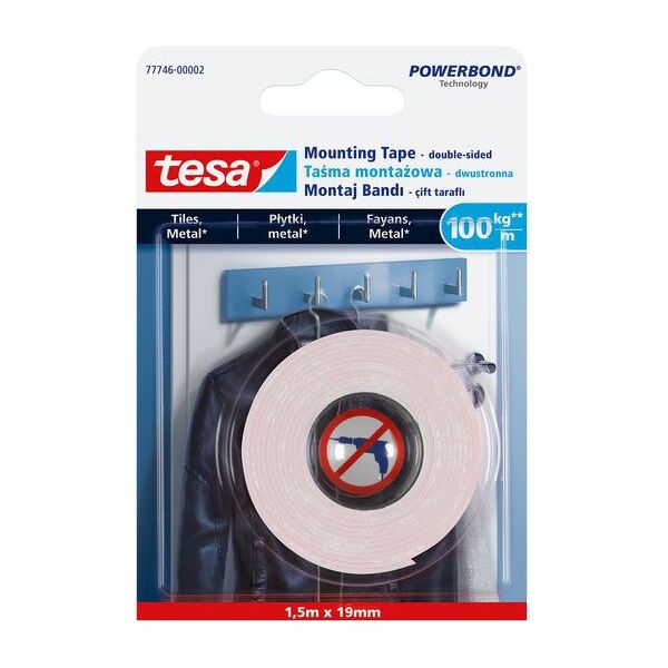 Tesa Taśma montażowa do płytek 19mm x 1,5m (H7774602)